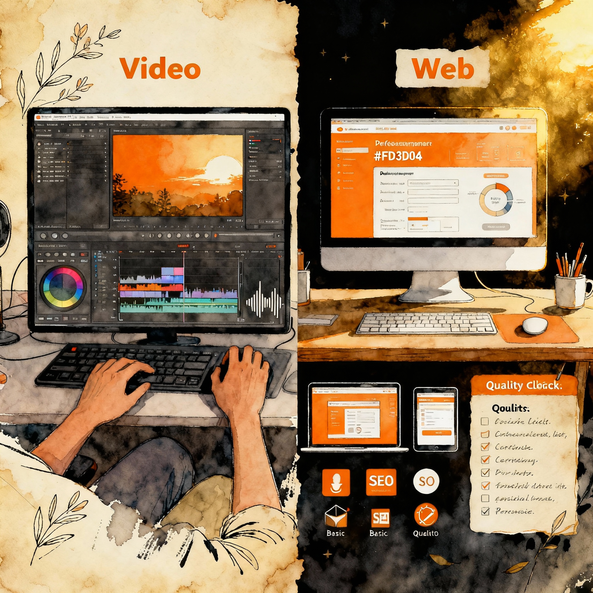 Votre vidéaste et webmaster à Montpellier - Post‑production / Finalisation